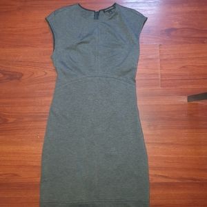 Banana Republic Charcoal Gray Wool Sheath Dress Size 0